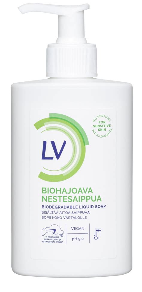 LV biohajoava nestesaippua 300ml .